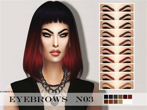 Frs Eyebrows N03 By Fashionroyaltysims At Tsr Sims 4 Updates