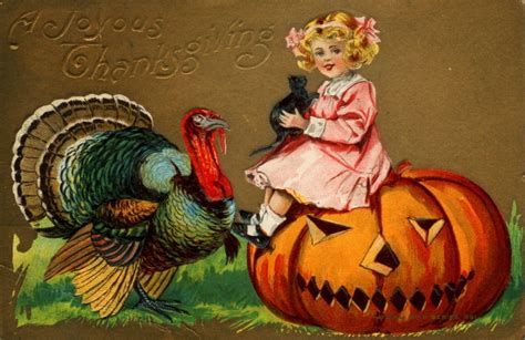 20 fun and cute vintage thanksgiving postcards from the early 20th century ~ vintage everyday