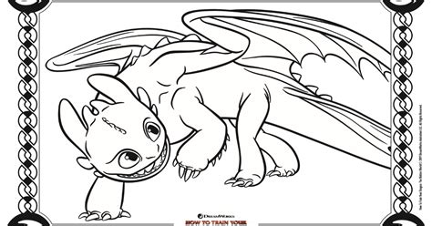 Fly, soar, swoop and color your adventures. Toothless Coloring Page - How To Train Your Dragon 3 ...