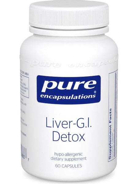 Pure Encapsulations Liver Gi Detox 60 Caps Herbs Direct