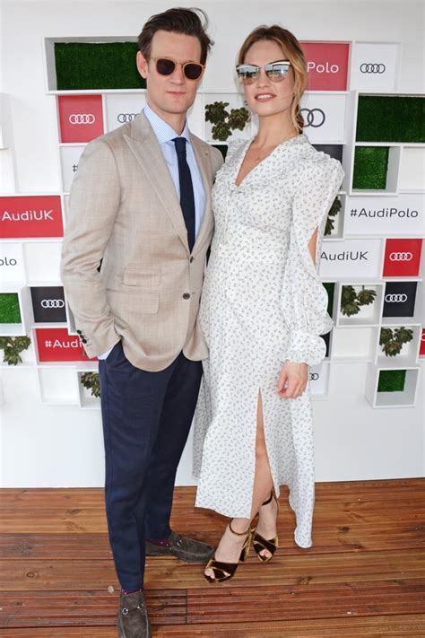 Matt Smith And Lily James Celebrities At The Audi Polo Challenge Popsugar Celebrity