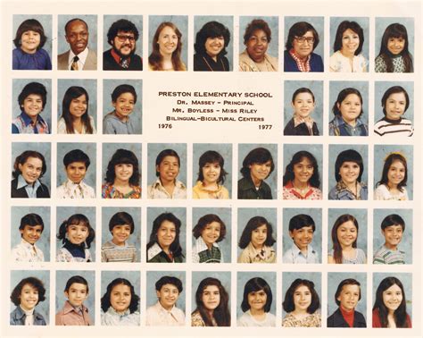 Preston School Class Photo Of Bilingual Class 1976 1977 School Memories Best Memories