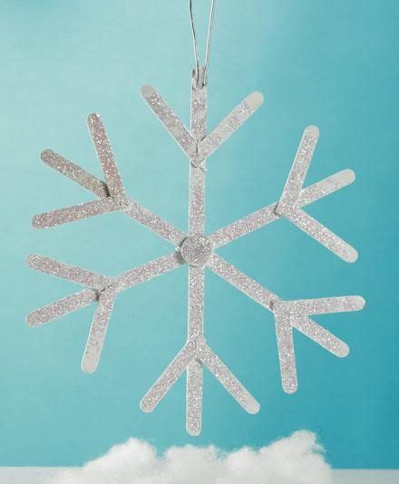 Snowflake Mobile Made From Popsicle Sticks Kids