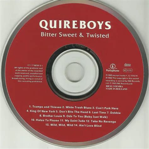 Bitter Sweet And Twisted De The Quireboys Cd Chez Recordsale Ref