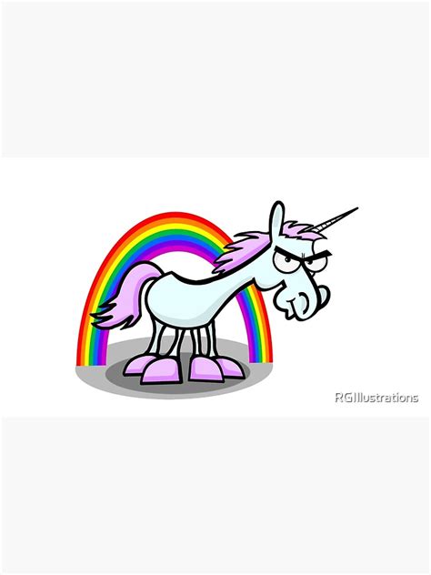 Angry Unicorn Coffee Mug For Sale By Rgillustrations Redbubble