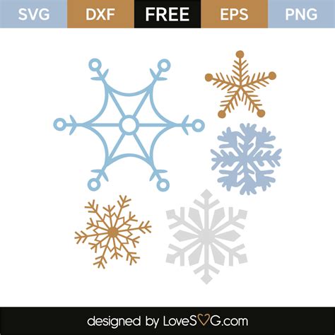 Download Snowflakes | Lovesvg.com