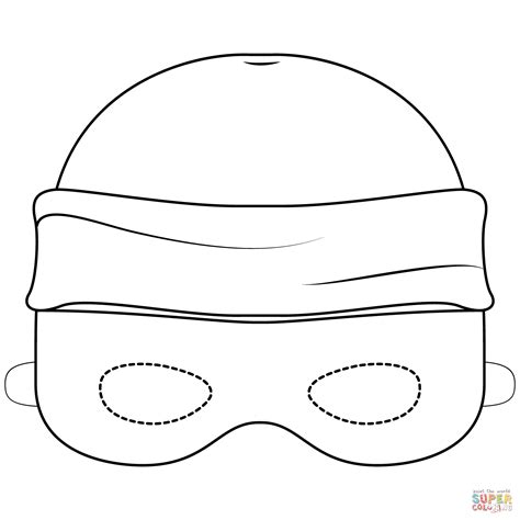 Donald duck the artist coloring page. Robber Mask coloring page | Free Printable Coloring Pages