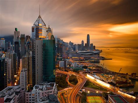 Follow the vibe and change your wallpaper every day! Hong Kong city at night-China-Desktop HD Wallpapers for ...