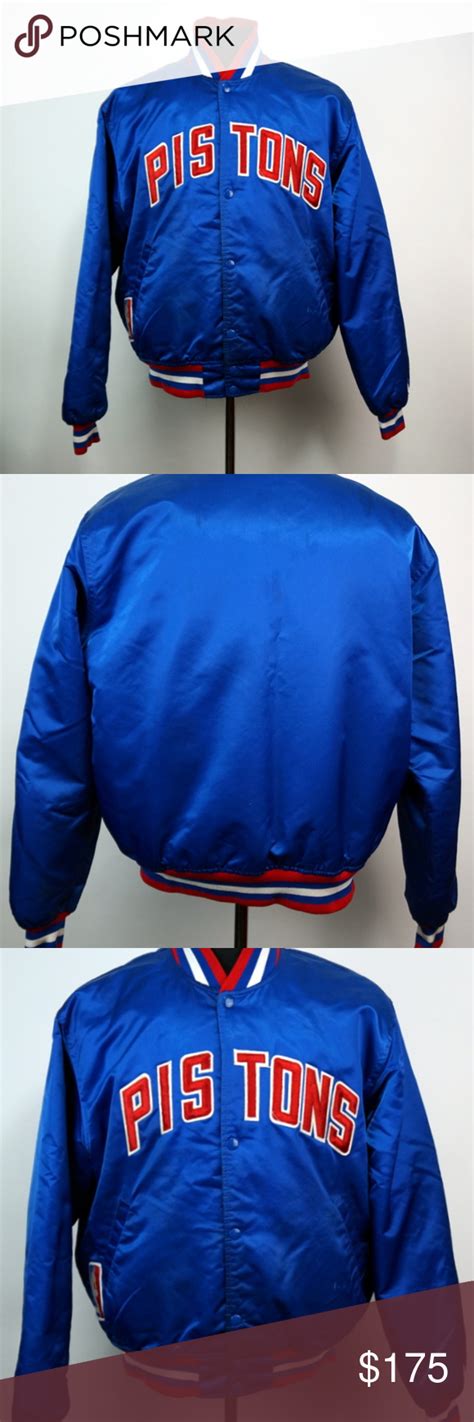 VTG Detroit Pistons Starter Satin Spellout Jacket VTG Detroit Pistons
