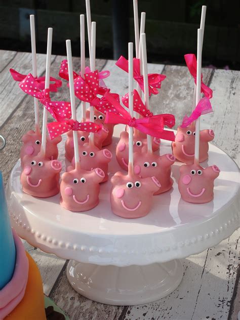 Peppa Pig Cakepops Party Peppa Wutz Torte Peppa Wutz Torten