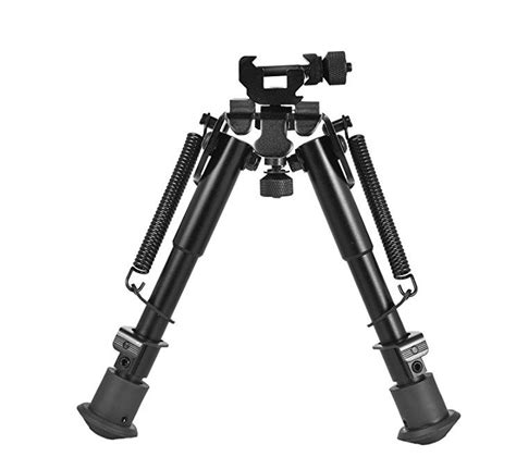 Cvlife 6 9 Inches Tactical Rifle Bipod Adjustable Spring Return With