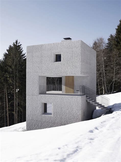 Cubic Concrete Mountain Cabin By Martemarte Architekten