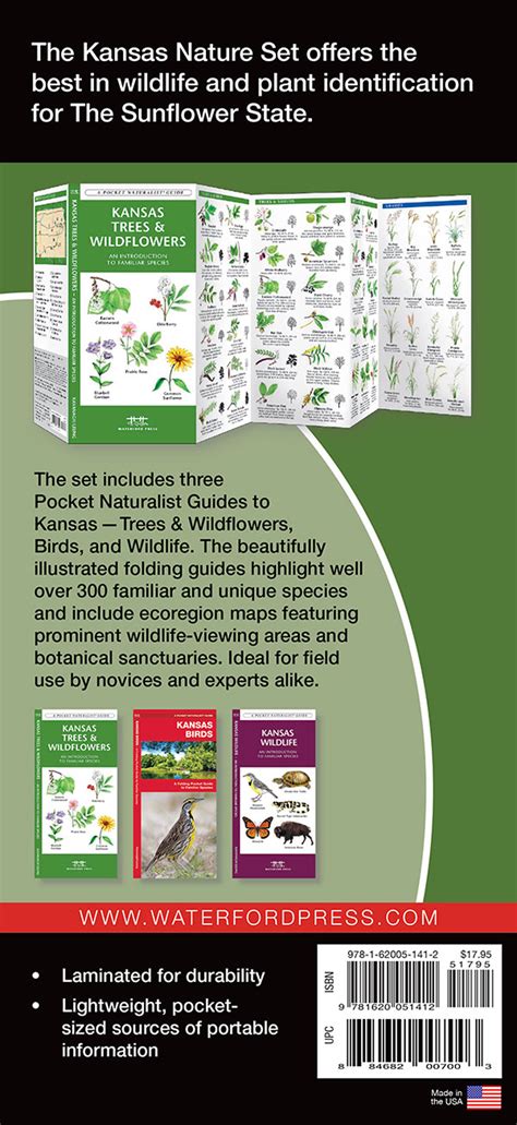 Kansas Nature Set Field Guides To Wildlife Birds Trees And Wildflowers