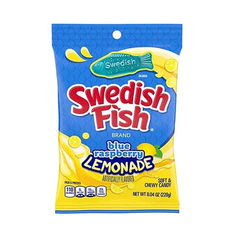 Swedish Fish Blue Raspberry Lemonade 804 Oz Bag