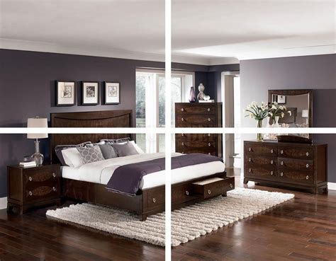 Chocolate makes a sumptuous base for any bedroom color scheme. Quality Bedroom Furniture | Living Room Furniture Near Me | Bedroom | Wood bedroom sets, Dark ...