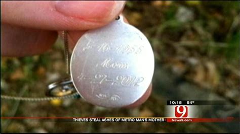 Okc Man Pleads For Thief To Return Late Mothers Ashes Necklace