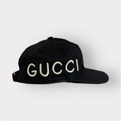 Gucci Gucci Hat Loved Black Embroidered Logo Grailed