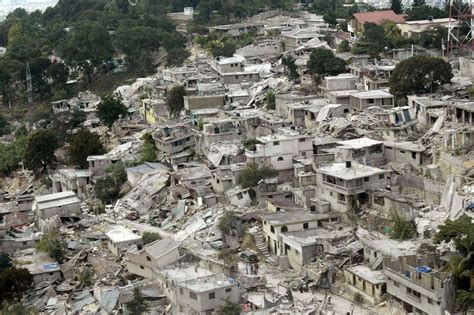Destroyed Homes In Port Au Prince Haiti After The 2010 Earthquake