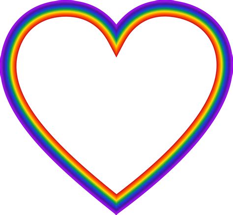 Clipart Rainbow Heart