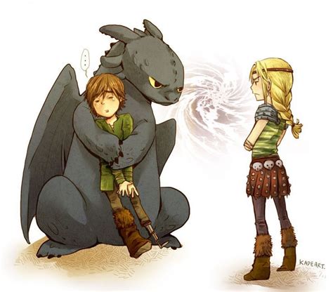 Toothless Hiccup And Astrid Not Sharing How To Train
