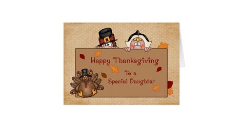 Happy Thanksgiving Daughter Greeting Card Zazzle