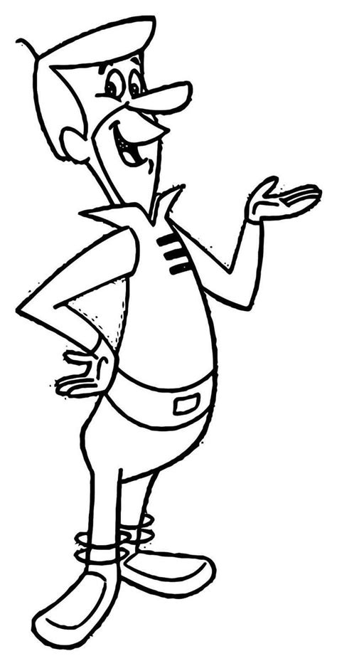 George Jetson Coloring Page 2 Coloring Pages Cartoon Coloring Pages