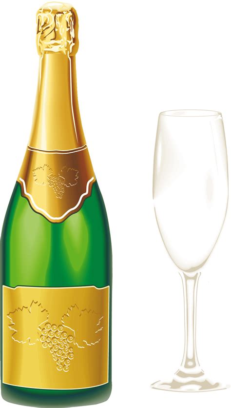 Champagne Glass Clip Art Transparent Background New Year Champagne