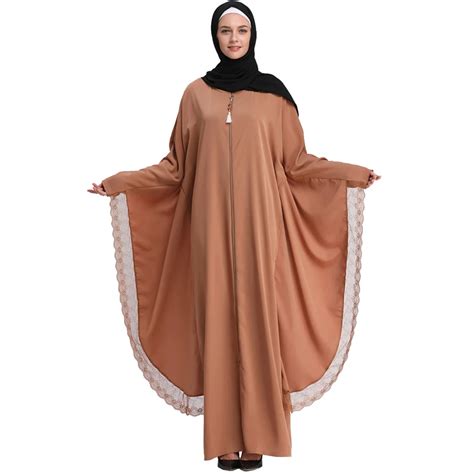 Babalet Women S Loose Muslim Bat Sleeve Casual Arab Robe Long Maxi