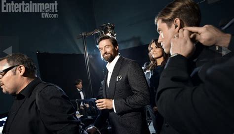 Hugh Jackman Sam Barks And Aaron Tveit Getting Ready To Perform At The