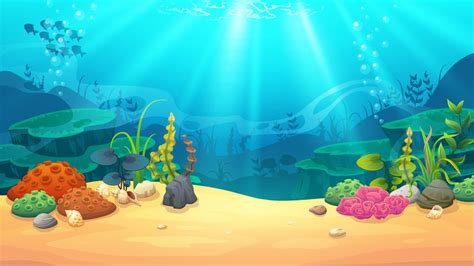 Underwater World Vector Art And Illustration Ocean Illustration