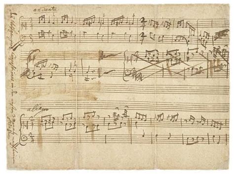 Earliest Compositions K 1a 1d Manuscript In The Hand Of Leopold