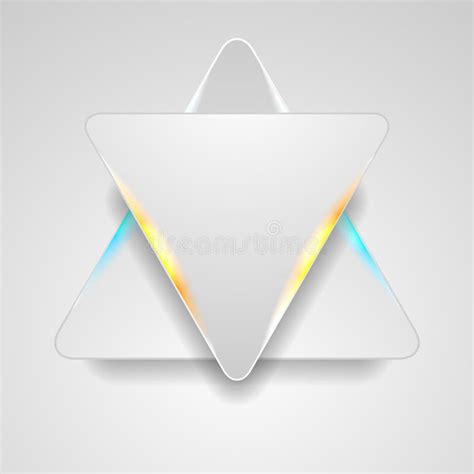 Grey Triangles With Blue Orange Light Abstract Background Stock Vector