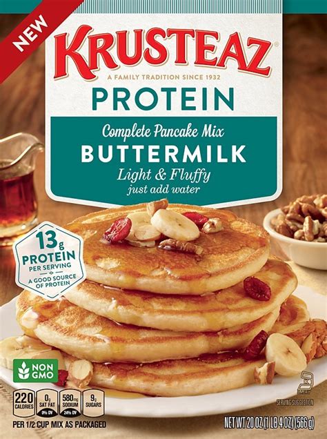 Maybe you would like to learn more about one of these? Krusteaz Introduces New Buttermilk Protein Pancake