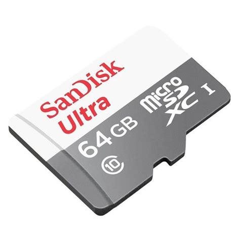 Cartão De Memoria 64gb Sandisk Micro Sd Ultra Classe 10 100mbs Original