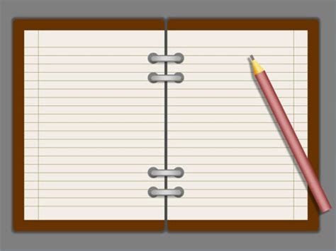 Notebook Paper Template For Powerpoint