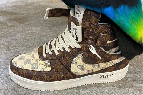 Have A Look At The Ultra Chic Louis Vuitton X Nike Air Force 1 Sneakers