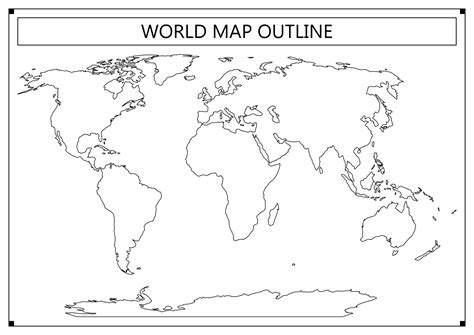 Free Printable Blank World Map Of Continents Printable Blank Templates