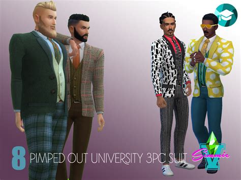 The Sims Resource Simmiev Pimped Out Uni 3pc Suit