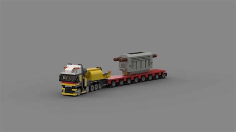 Lego Moc Daf Xf Super Space Cab 10x4 Heavy Transport With Transformer
