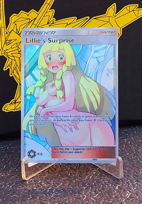 Custom Fan Made Orica Pokemon Card Lillie S Surprise Full Etsy