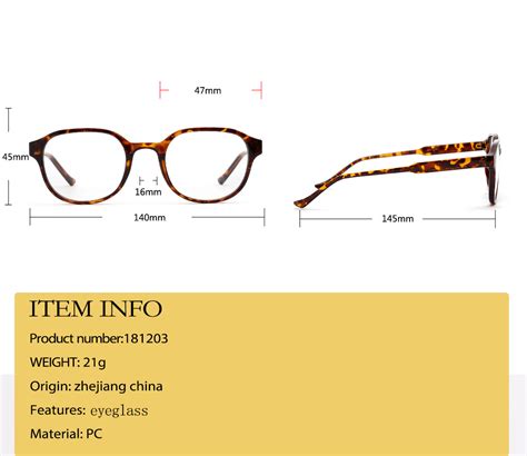 Wholesale Clear Handmade Custom Fashion Oblate Glasses Frame Naked