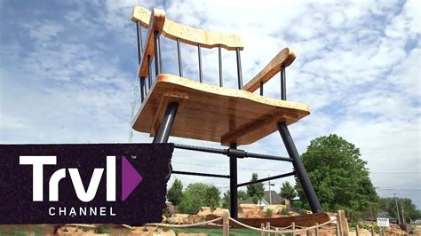 Visit The Worlds Largest Rocking Chair Travel Channel Youtube
