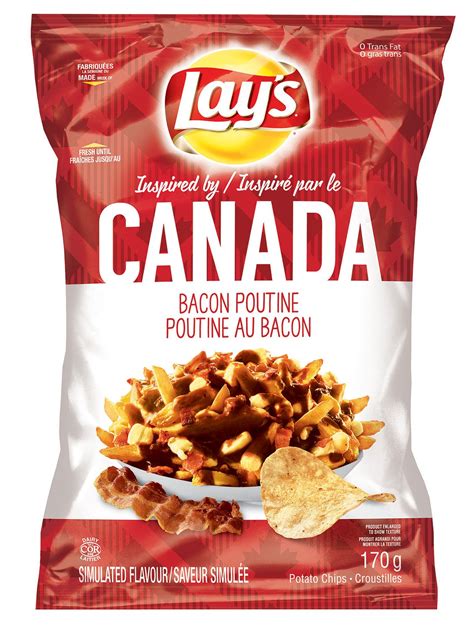 Lays Canada Bacon Poutine Potato Chips Walmart Canada
