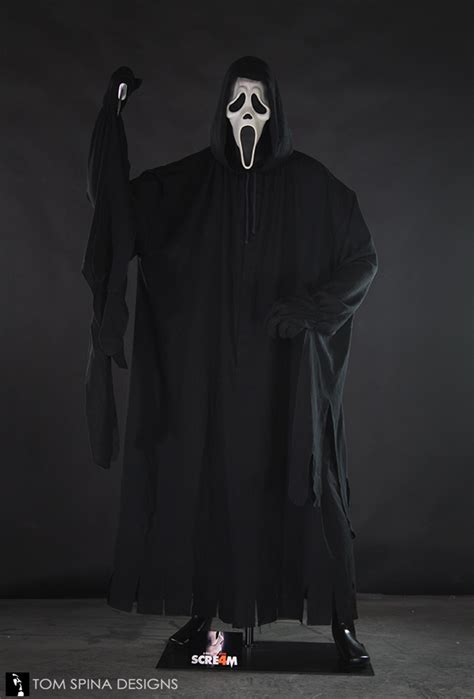 Scream 4 Ghostface Killer Costume Display Tom Spina Designs Tom