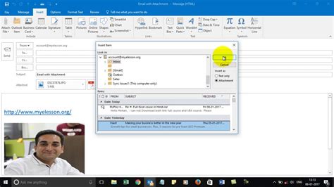 Add Attachment In Email In Outlook Youtube