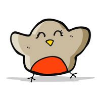 Cartoon Christmas Robin Stock Vector - FreeImages.com