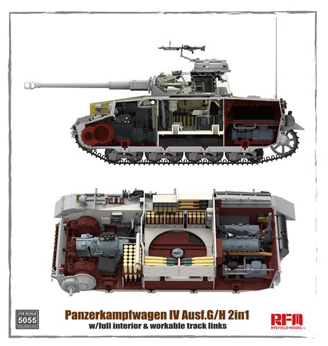 Panzer IV Ausf G H 2in1 With Full Interior RFM5055