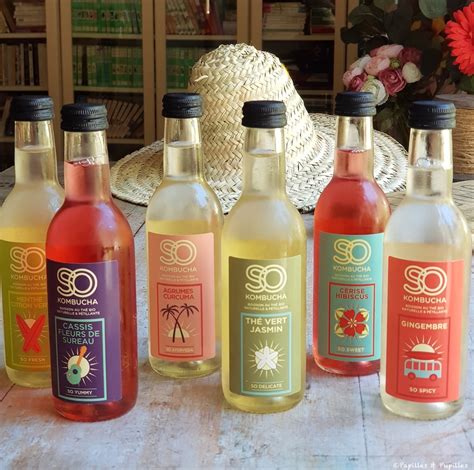 To craft kombucha, a base of sweetened tea is cultured with a scoby (symbiotic culture of bacteria and yeast). So Kombucha, un Kombucha 100% made in France