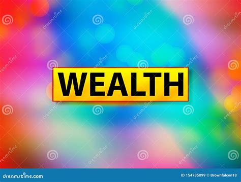 Wealth Abstract Colorful Background Bokeh Design Illustration Stock