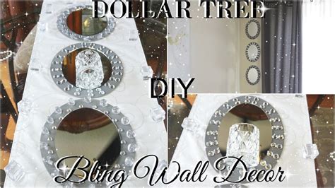Diy Dollar Tree Glam Mirror Wall Sconce Dollar Store Bling Wall Decor